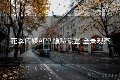 花季传媒APP 隐私设置 全景观察