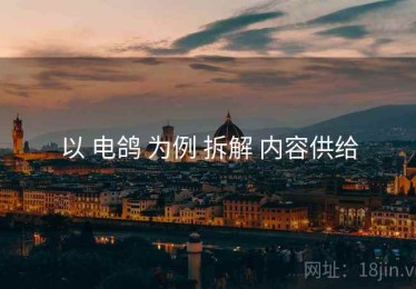 以 电鸽 为例 拆解 内容供给