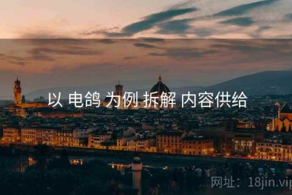 以 电鸽 为例 拆解 内容供给