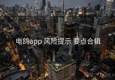电鸽app 风险提示 要点合辑