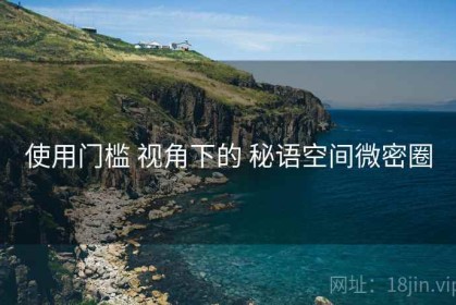 使用门槛 视角下的 秘语空间微密圈