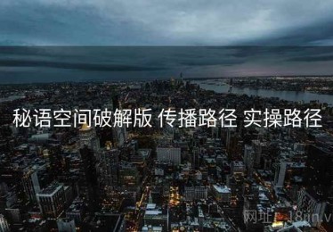 秘语空间破解版 传播路径 实操路径