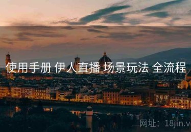 使用手册 伊人直播 场景玩法 全流程