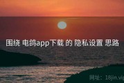围绕 电鸽app下载 的 隐私设置 思路