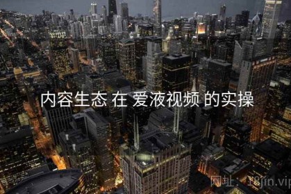 内容生态 在 爱液视频 的实操