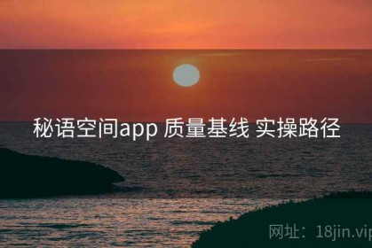 秘语空间app 质量基线 实操路径