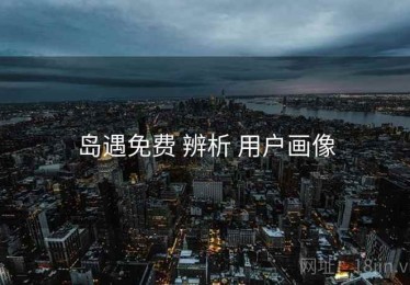 岛遇免费 辨析 用户画像