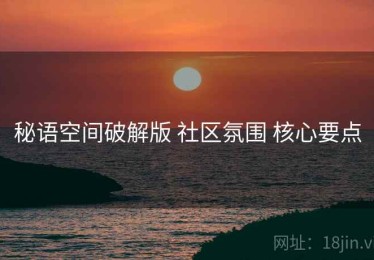 秘语空间破解版 社区氛围 核心要点