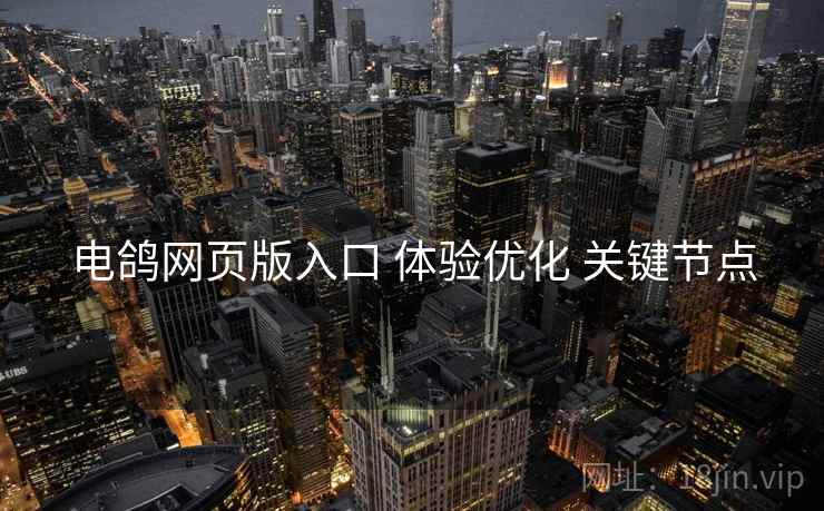电鸽网页版入口 体验优化 关键节点