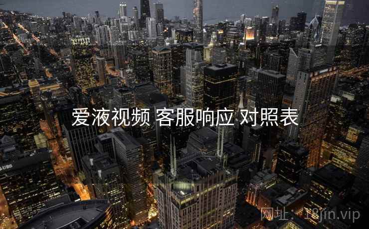 爱液视频 客服响应 对照表