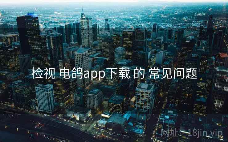 检视 电鸽app下载 的 常见问题