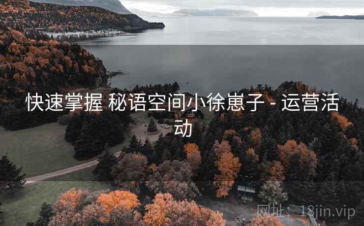 快速掌握 秘语空间小徐崽子 - 运营活动