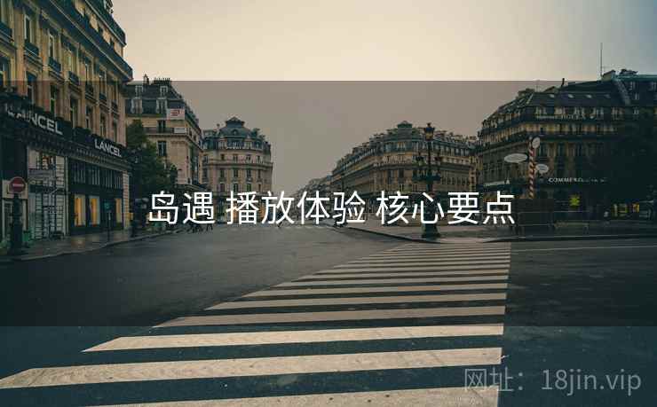 岛遇 播放体验 核心要点