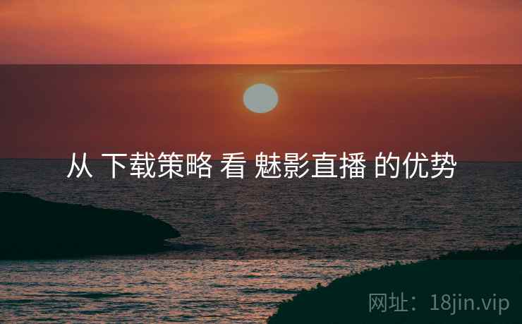 从 下载策略 看 魅影直播 的优势