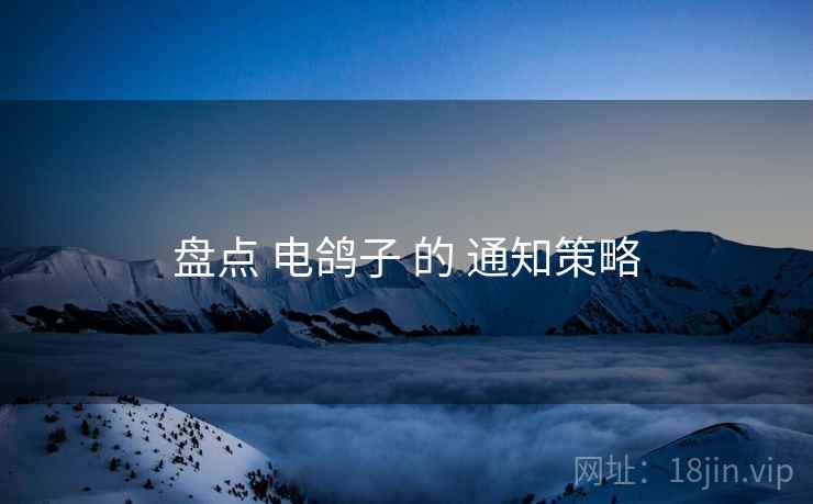 盘点 电鸽子 的 通知策略