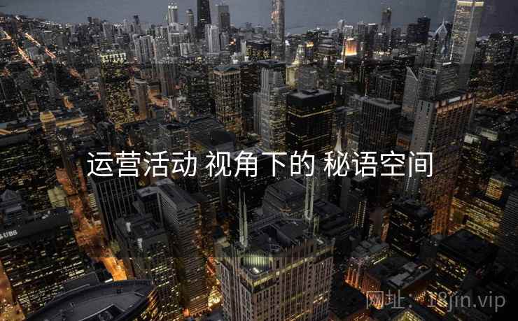 运营活动 视角下的 秘语空间