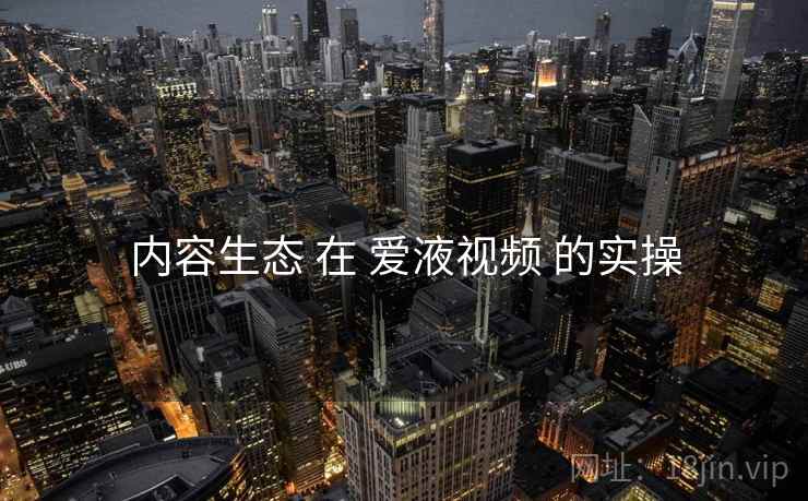 内容生态 在 爱液视频 的实操